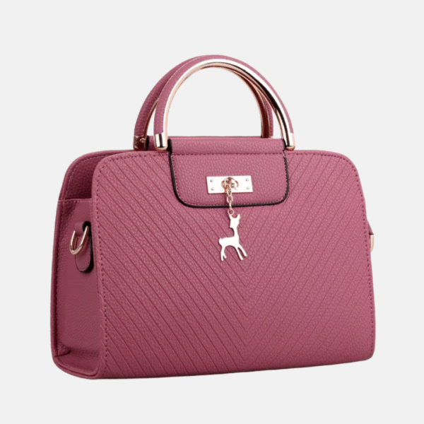 Solid Color Fashionable Handbag