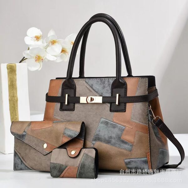 Collage Pattern Handbag combo 3 in 1